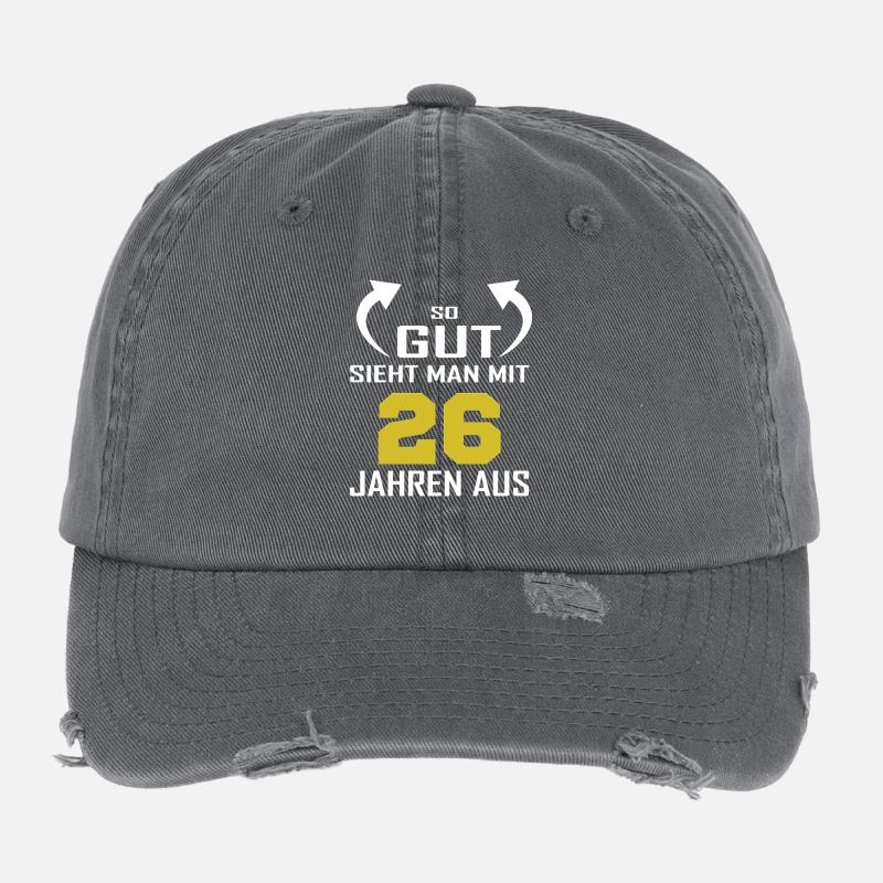 That's how good you look at 26 Flexfit Vintage Destroyed Cap