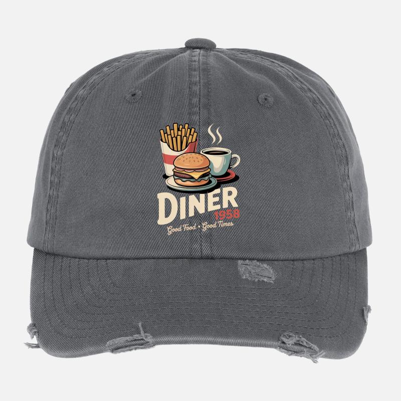 Diner 1958 Flexfit Vintage Destroyed Cap