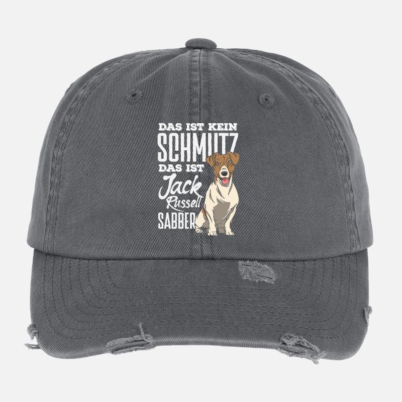 Lustiges Jack Russell Besitzer Geschenk Flexfit Vintage Destroyed Cap