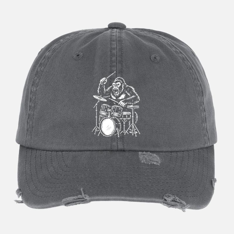 Gorilla-Trommelwut Flexfit Vintage Destroyed Cap