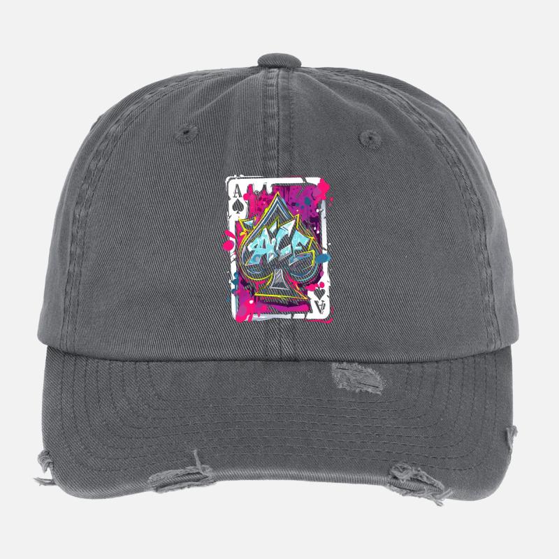 As de pique Casquette vintage effet usé Flexfit