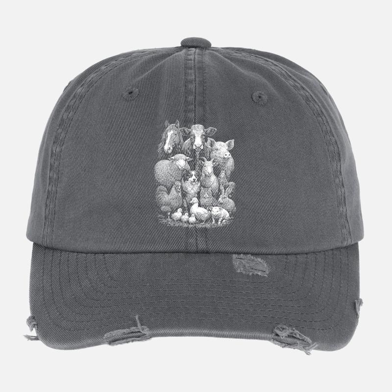 Farm animals Flexfit Vintage Destroyed Cap