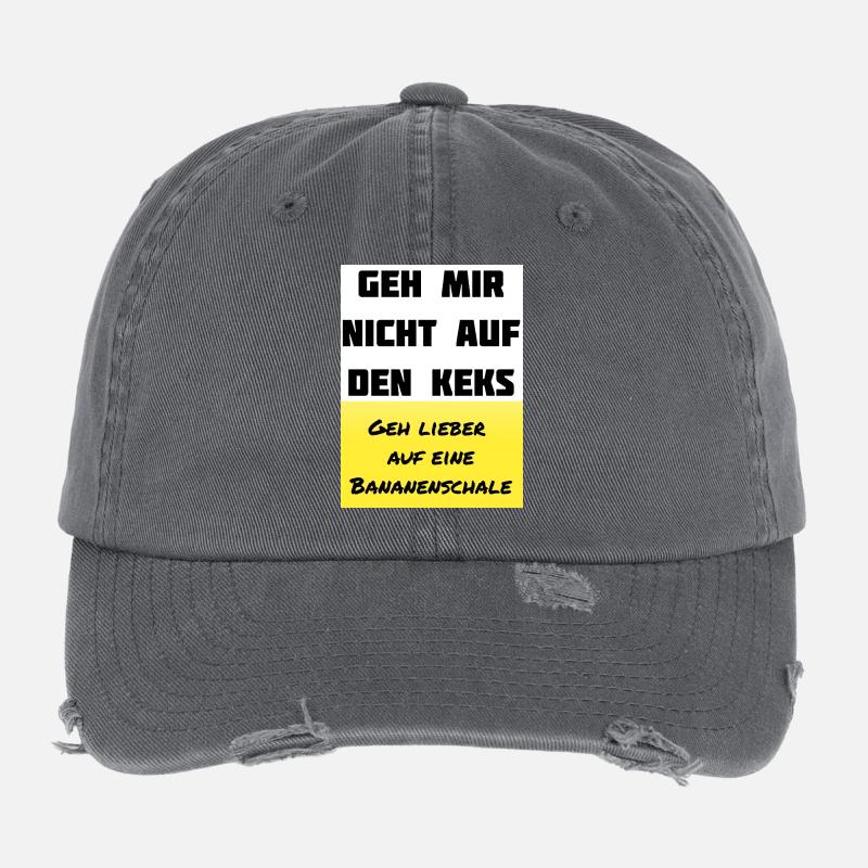 Geht Mir Nicht Auf Den Keks – Banane Style Flexfit Vintage Destroyed Cap