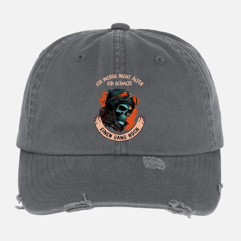 Ich werde nicht älter, ich schalte einen Gang...  Flexfit Vintage Destroyed Cap