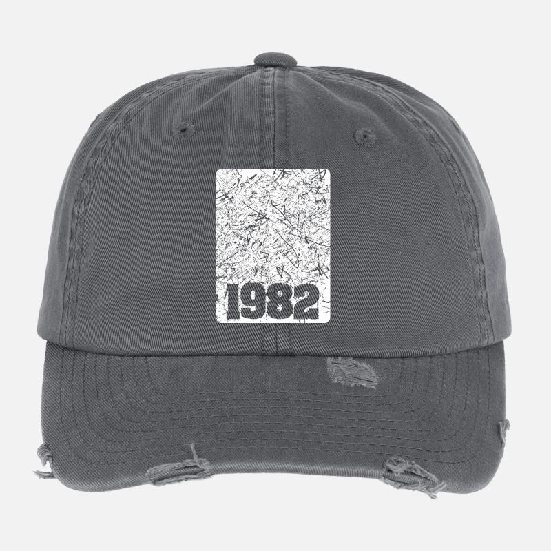 Number 1982 Flexfit Vintage Destroyed Cap