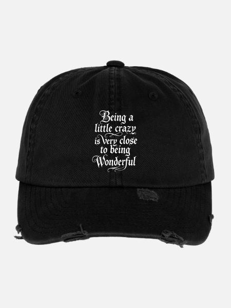 Petite folie, grand miracle - Casquette vintage effet usé Flexfit - noir