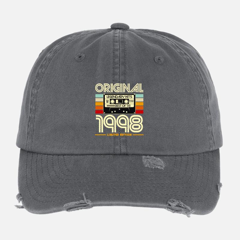 Original 1998 Cassette Rétro Casquette vintage effet usé Flexfit