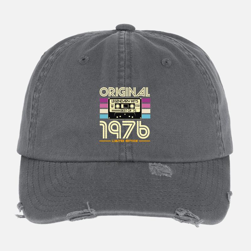 Cassette Retro 1976 Edition Casquette vintage effet usé Flexfit