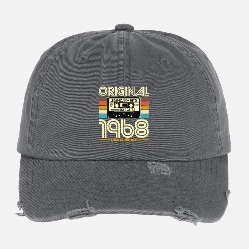Originalkassette von 1968 Retro Flexfit Vintage Destroyed Cap