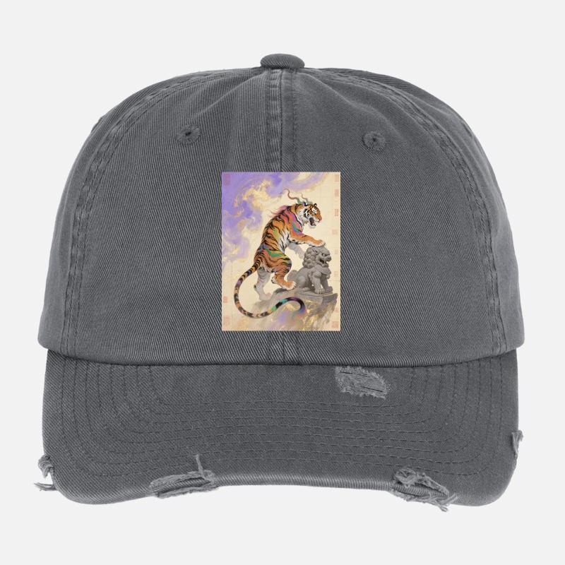 The Celestial Race: Zouwu – Sacred Momentum Flexfit Vintage Destroyed Cap