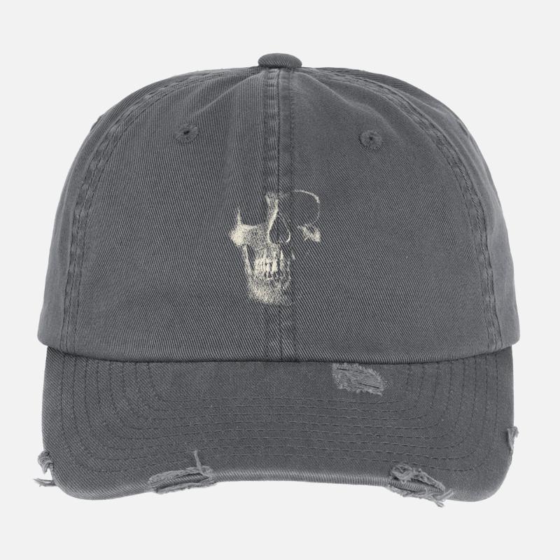 Skull Casquette vintage effet usé Flexfit