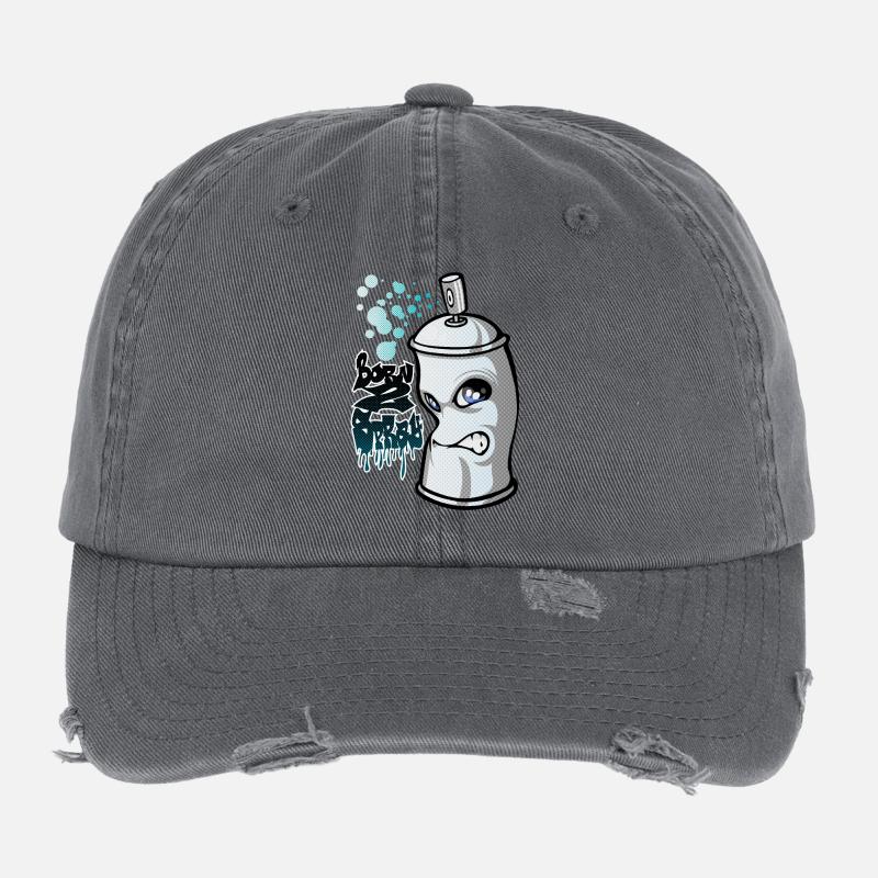 Paint Spray and graffiti Casquette vintage effet usé Flexfit