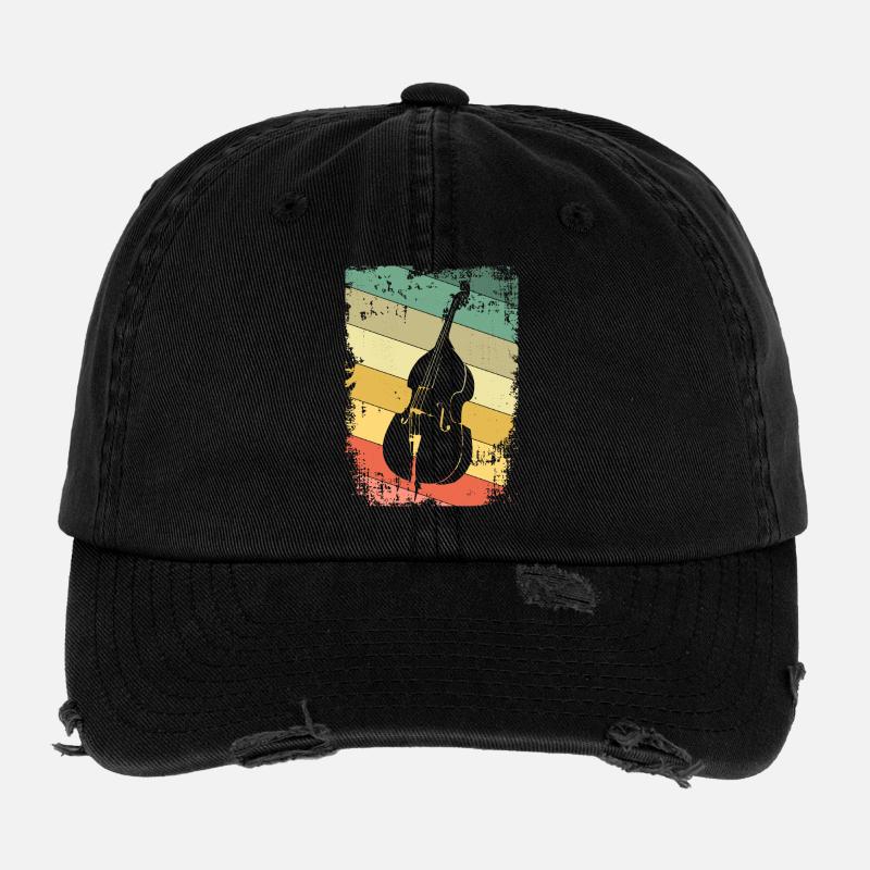 Contrebasse Casquette vintage effet usé Flexfit
