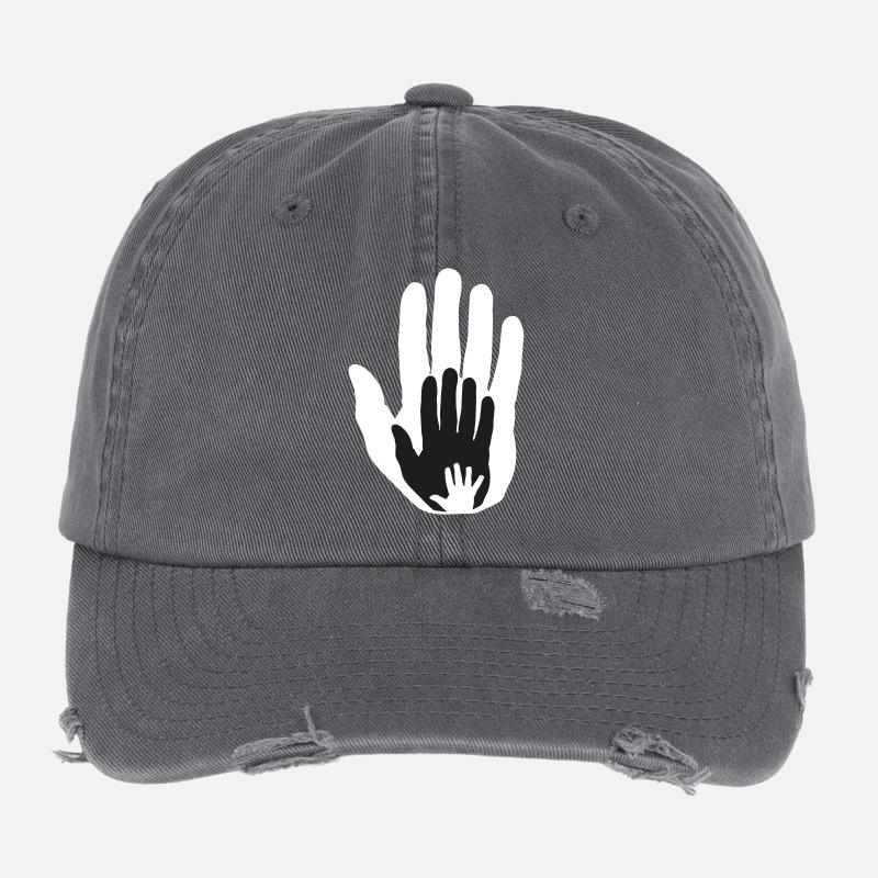Bébé main dans la main dans la main Casquette vintage effet usé Flexfit