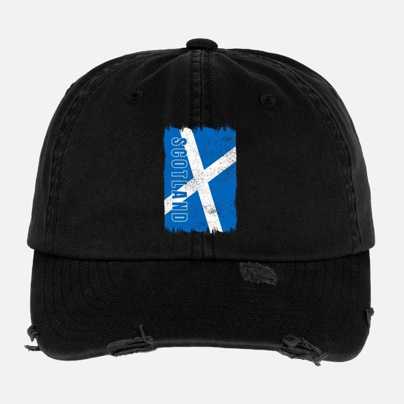 drapeau national de l'Écosse Casquette vintage effet usé Flexfit
