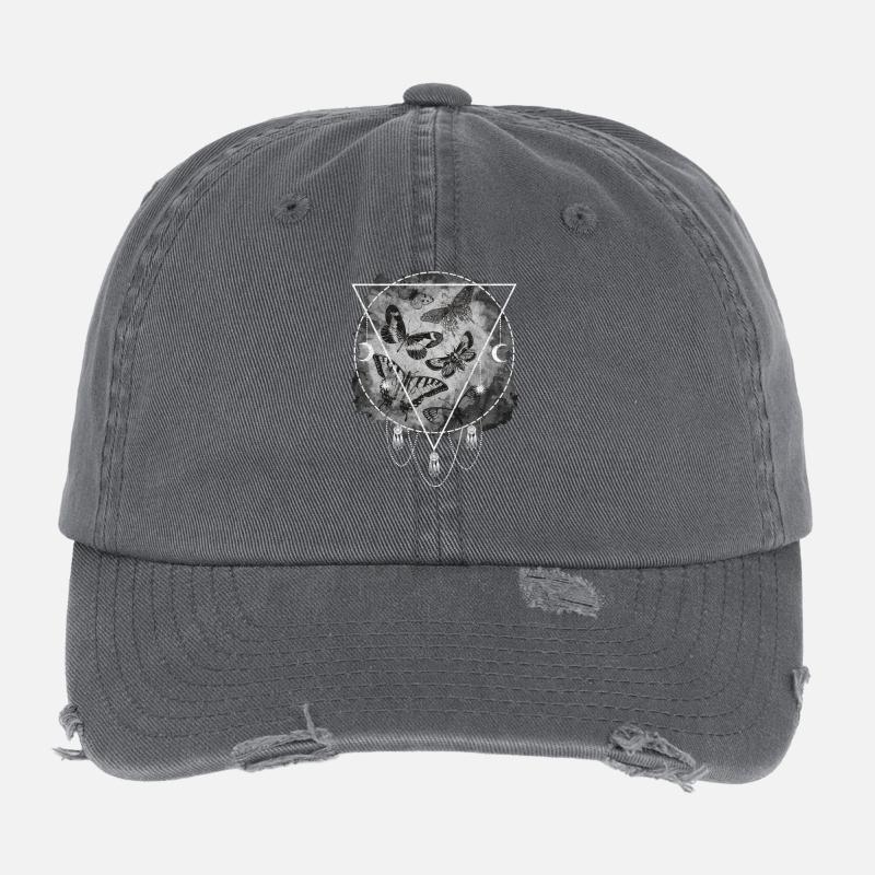 Papillons Vintage Casquette vintage effet usé Flexfit