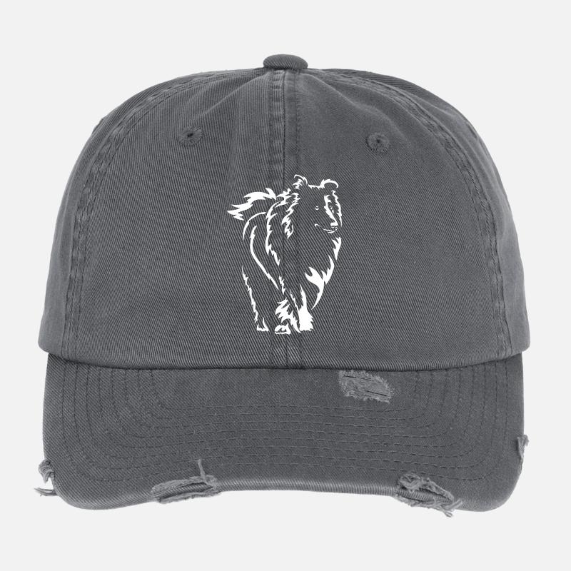 Collie "Black Edition" Flexfit Vintage Destroyed Cap