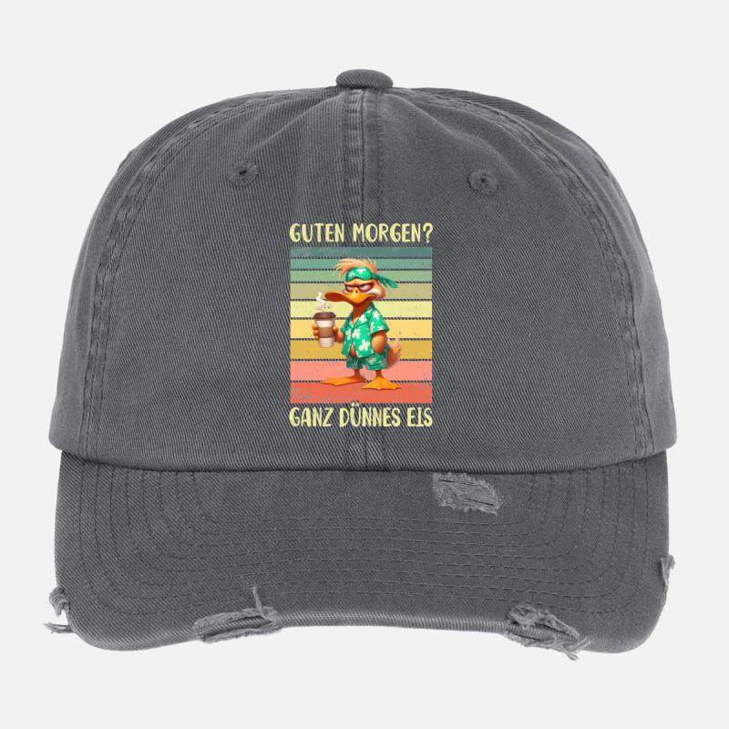 Ente Morgenmuffel Flexfit Vintage Destroyed Cap