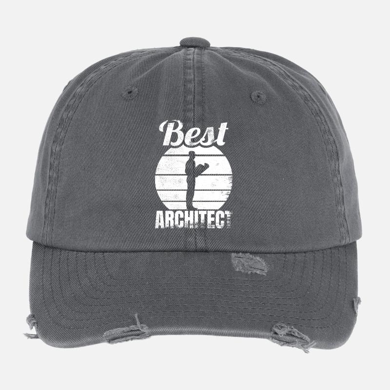 Meilleur architecte Casquette vintage effet usé Flexfit