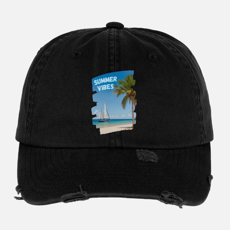 Summer Vibes Flexfit Vintage Destroyed Cap