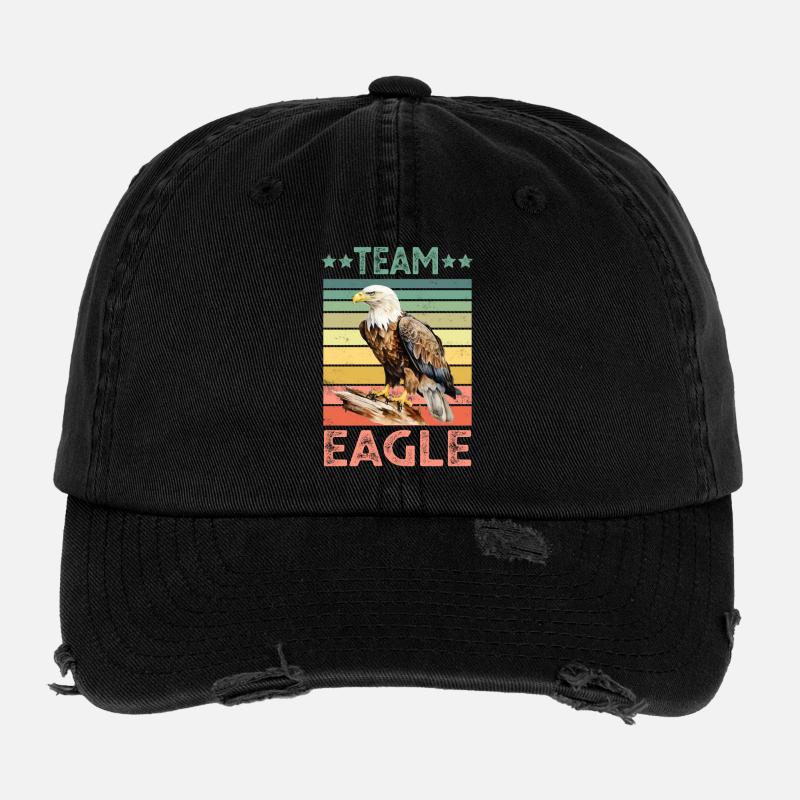 Aigle Pygargue à tête blanche Casquette vintage effet usé Flexfit