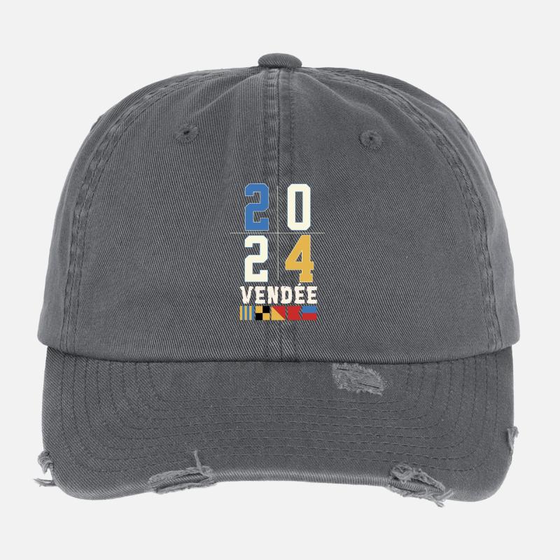 Régate autour du globe Vendée 2024 Casquette vintage effet usé Flexfit
