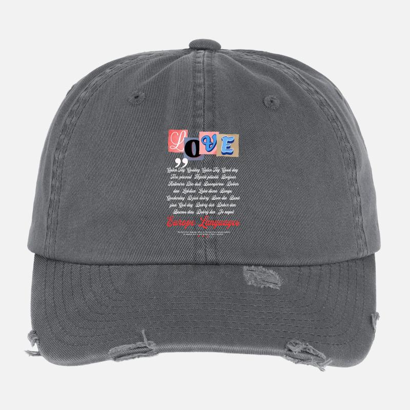 Amour l’Europe – Chemise Uniting Languages Casquette vintage effet usé Flexfit