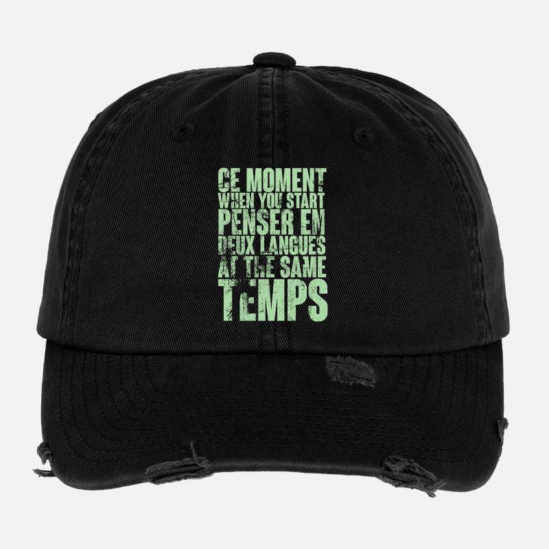 DICTON COOL POUR LES MULTILINGUES, LES INTERNATIONAUX Casquette vintage effet usé Flexfit