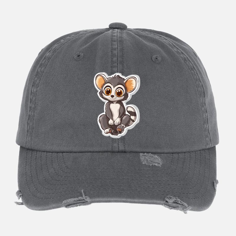 lémurien Casquette vintage effet usé Flexfit