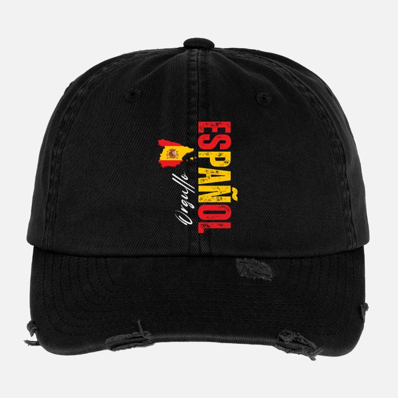 Spanish Pride, conception verticale Casquette vintage effet usé Flexfit