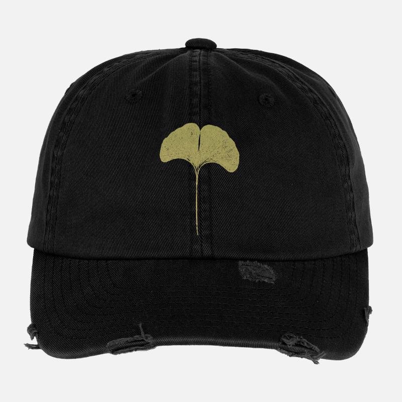 Gingko Blatt Flexfit Vintage Destroyed Cap