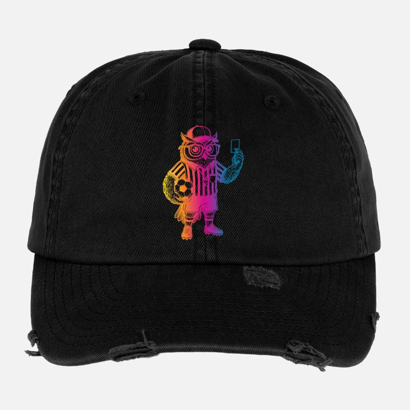 Soccer Owl Flexfit Vintage Destroyed Cap