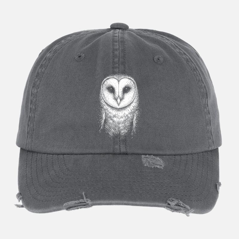 Schleiereule Flexfit Vintage Destroyed Cap