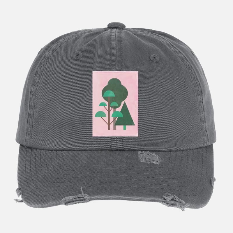 Forest Flexfit Vintage Destroyed Cap