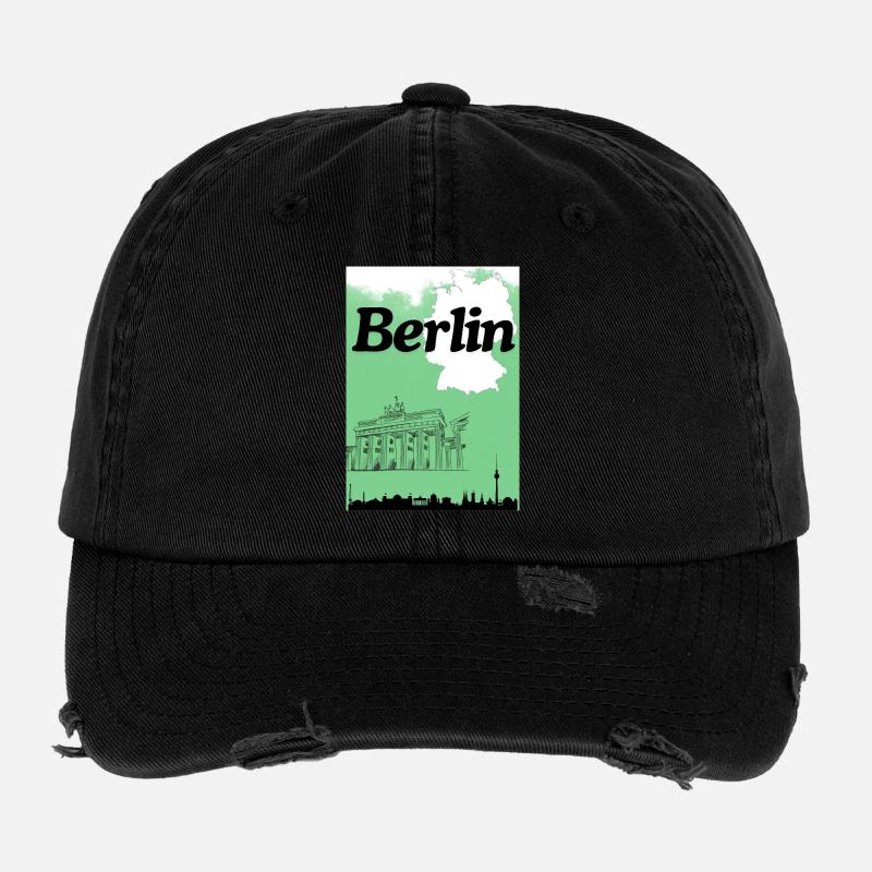 Berlin  Flexfit Vintage Destroyed Cap