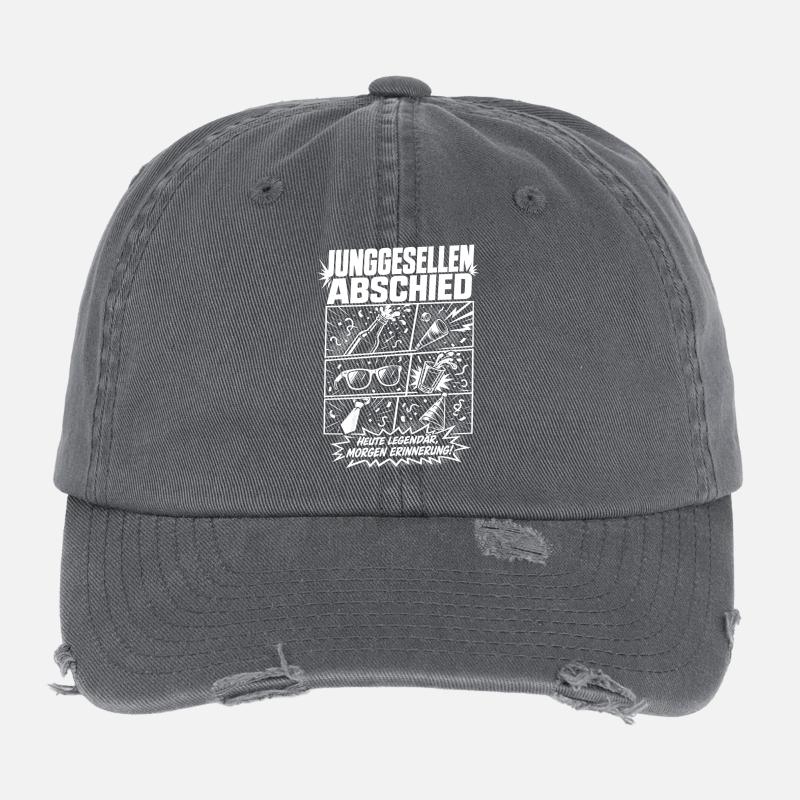 Unverheiratet JGA Flexfit Vintage Destroyed Cap
