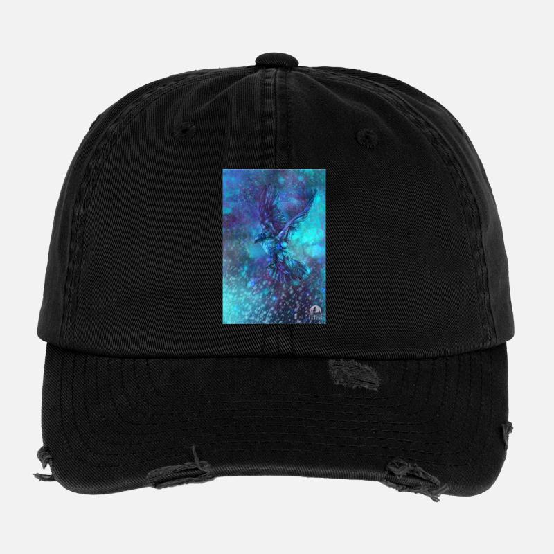 Blue Ravenstorm - Flexfit Vintage Destroyed Cap - black