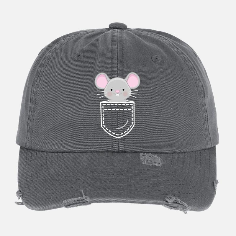 Mouse Mice Flexfit Vintage Destroyed Cap