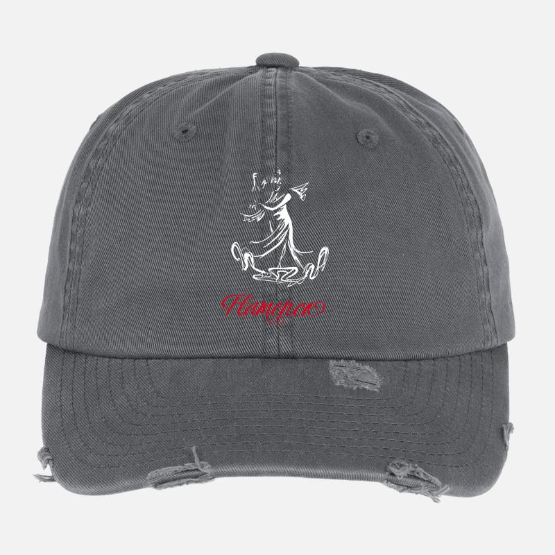 Flamingo (dark) Flexfit Vintage Destroyed Cap