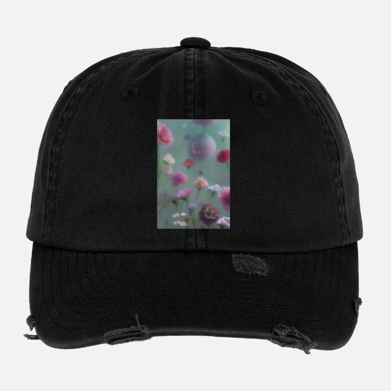 Flower Art Flexfit Vintage Destroyed Cap