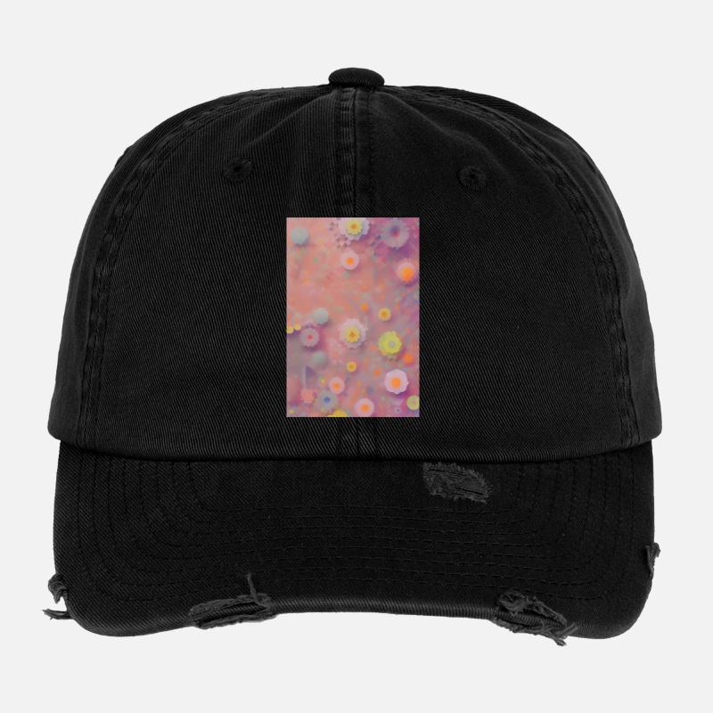 Art floral Casquette vintage effet usé Flexfit