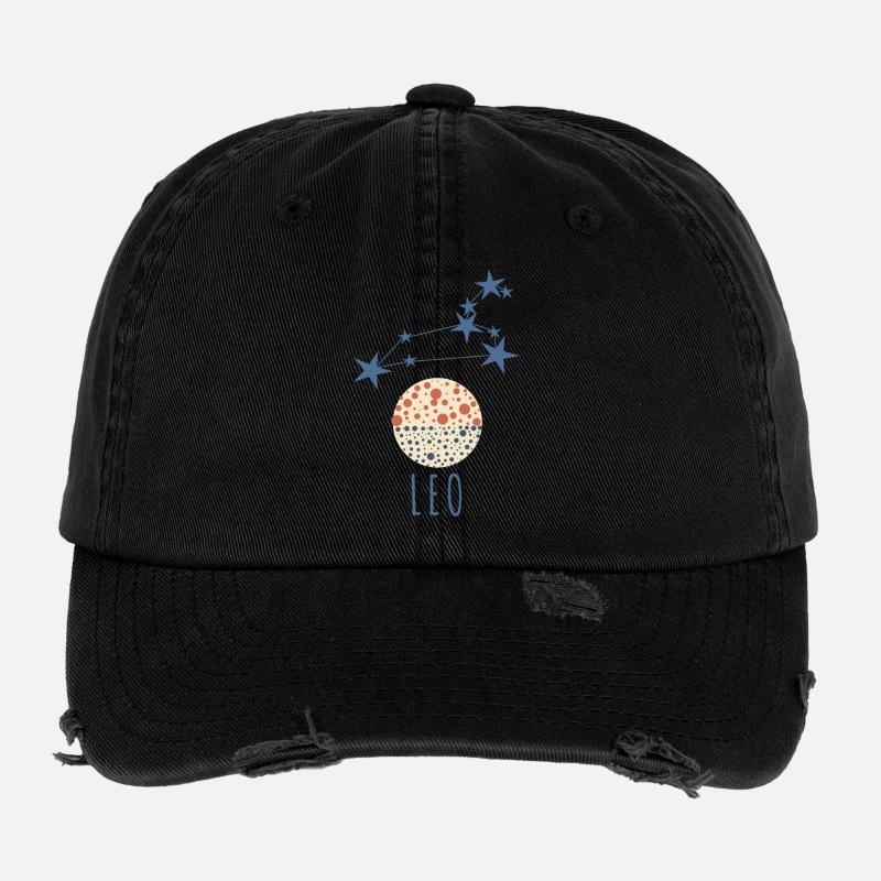 The constellation Leo Flexfit Vintage Destroyed Cap