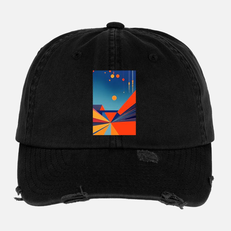 Abstrakte Kunst Flexfit Vintage Destroyed Cap