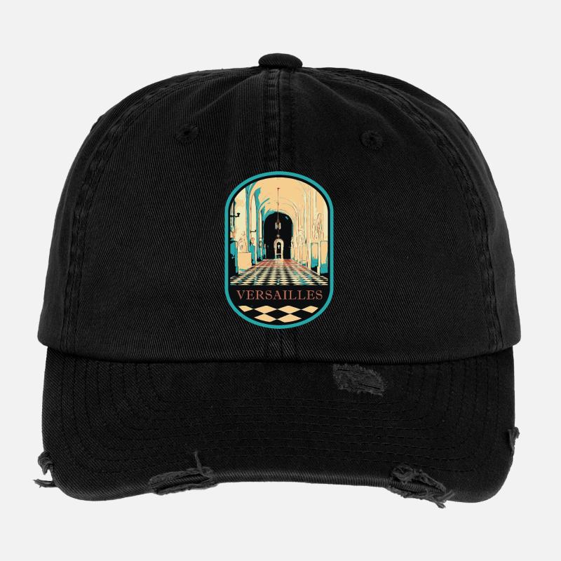 Intérieur somptueux du Château de Versailles Casquette vintage effet usé Flexfit