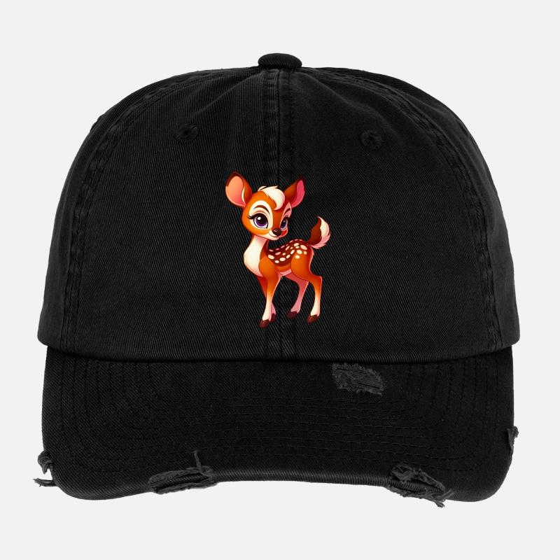 Rehbraun Flexfit Vintage Destroyed Cap