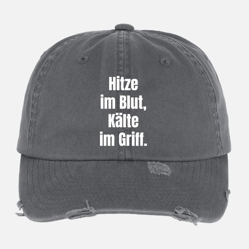 Chaleur dans le sang, froid dans la poignée. Casquette vintage effet usé Flexfit