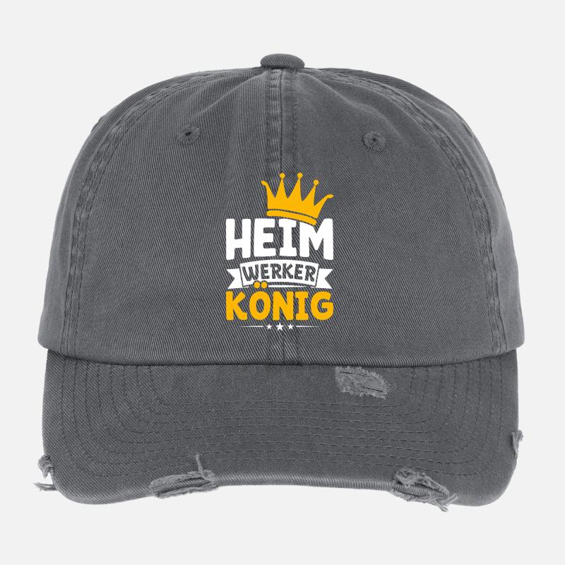 Home Improvement King – Funny Craftsman Design Flexfit Vintage Destroyed Cap
