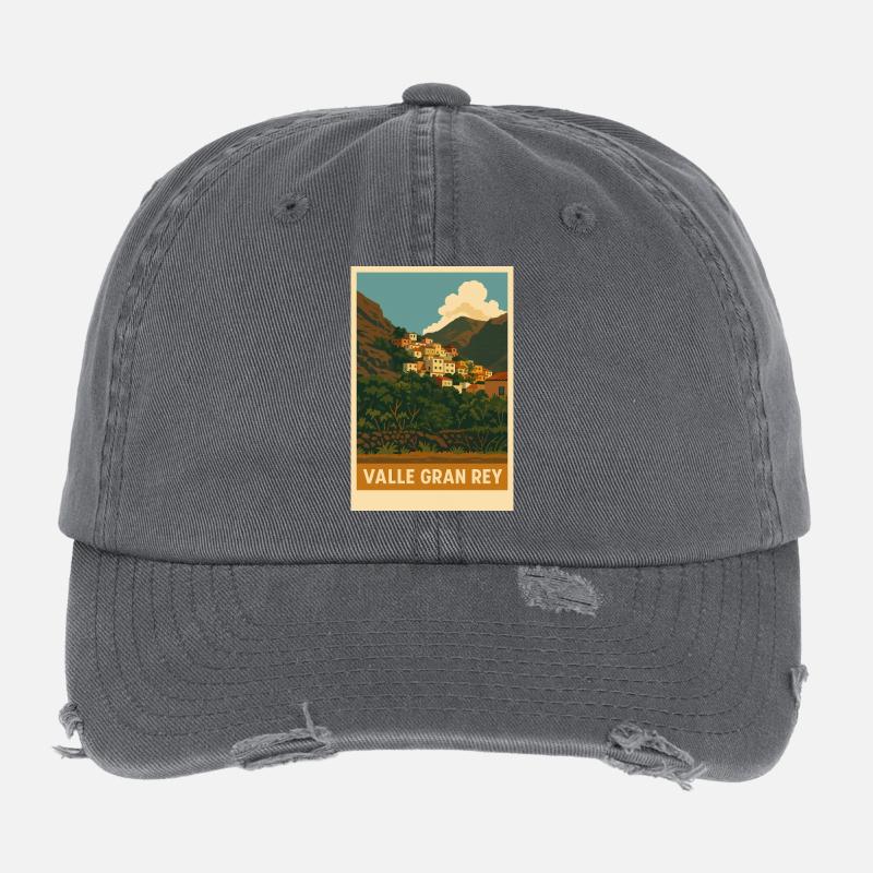La Calera Valle Gran Rey Casquette vintage effet usé Flexfit