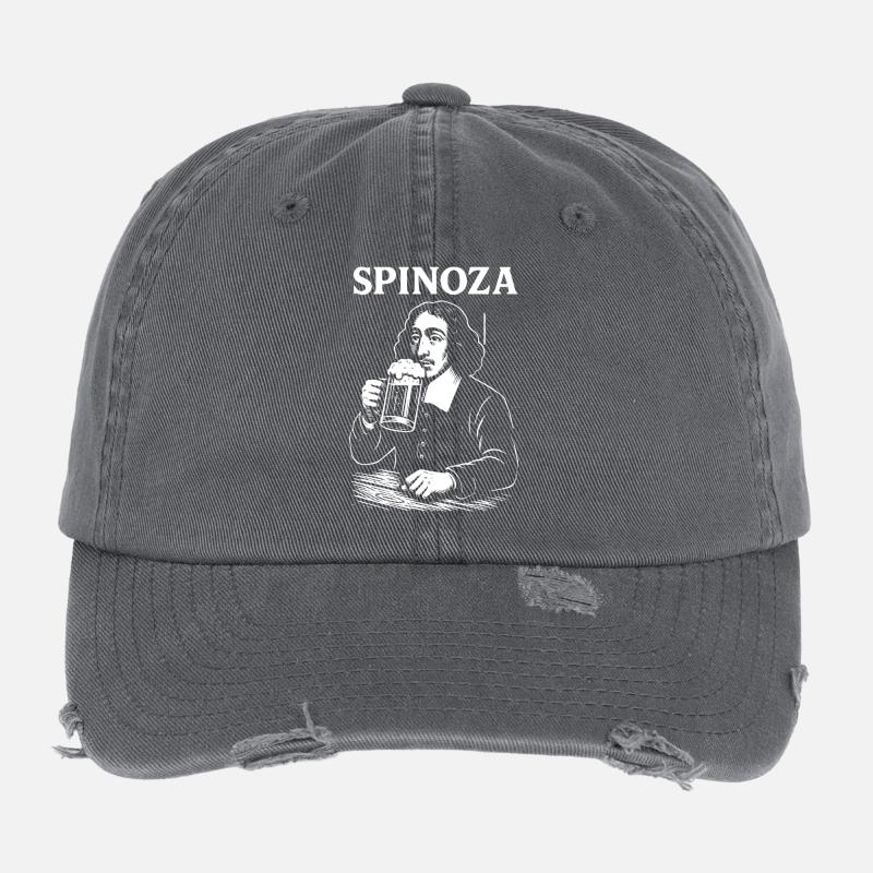 Spinoza Beer Philosopher Flexfit Vintage Destroyed Cap