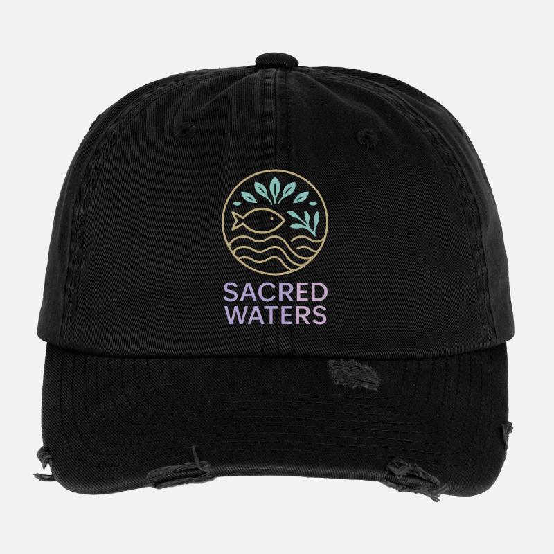 Sacred Waters (Heilige Wasser) Flexfit Vintage Destroyed Cap